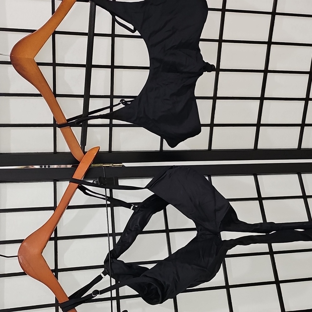 Set of 2 Black Bikini Tops